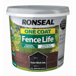 Ronseal One Coat Fence Life Paint Tudor Black Oak - 5L 7 Ronseal One Coat Fence Life Paint Tudor Black Oak - 5L -Outlet Home Harmony Store 12804242 2274942087505862