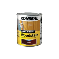 Ronseal Quick Drying Woodstain Walnut Satin - 750ml -Outlet Home Harmony Store 12804709 4224949525391966