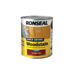 Ronseal Quick Drying Woodstain Antique Pine Satin - 750ml -Outlet Home Harmony Store 12804710 2764949525175690