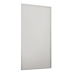 Loft Sliding Wardrobe Door White Panel With White Wood Effect Frame (W)762mm
