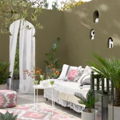 Sandtex Ultra Smooth Masonry Paint - Olive - 150ml -Outlet Home Harmony Store 12808269 1734871498810823