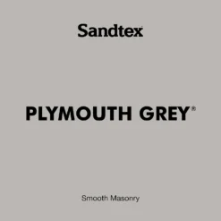 Sandtex® Ultra Smooth Masonry Paint Plymouth Grey - 5L -Outlet Home Harmony Store 12808377 5924871501480487