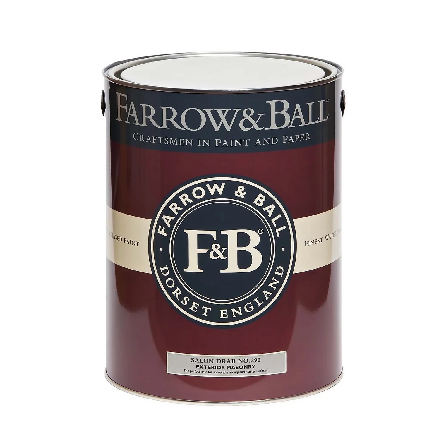 Farrow & Ball Exterior Masonry Paint Salon Drab - 5L 3 Farrow & Ball Exterior Masonry Paint Salon Drab - 5L - Image 3