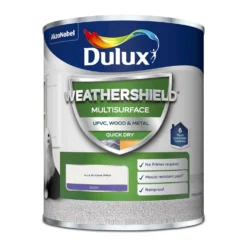 Dulux Weathershield Multi Surface Quick Dry Satin Paint White - 750ml 9 Dulux Weathershield Multi Surface Quick Dry Satin Paint White - 750ml -Outlet Home Harmony Store 12809836 6934833193717653