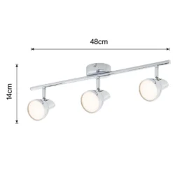 Apollo 3 Lamp LED Spotlight Bar - Chrome -Outlet Home Harmony Store 12810237 1254843073892768