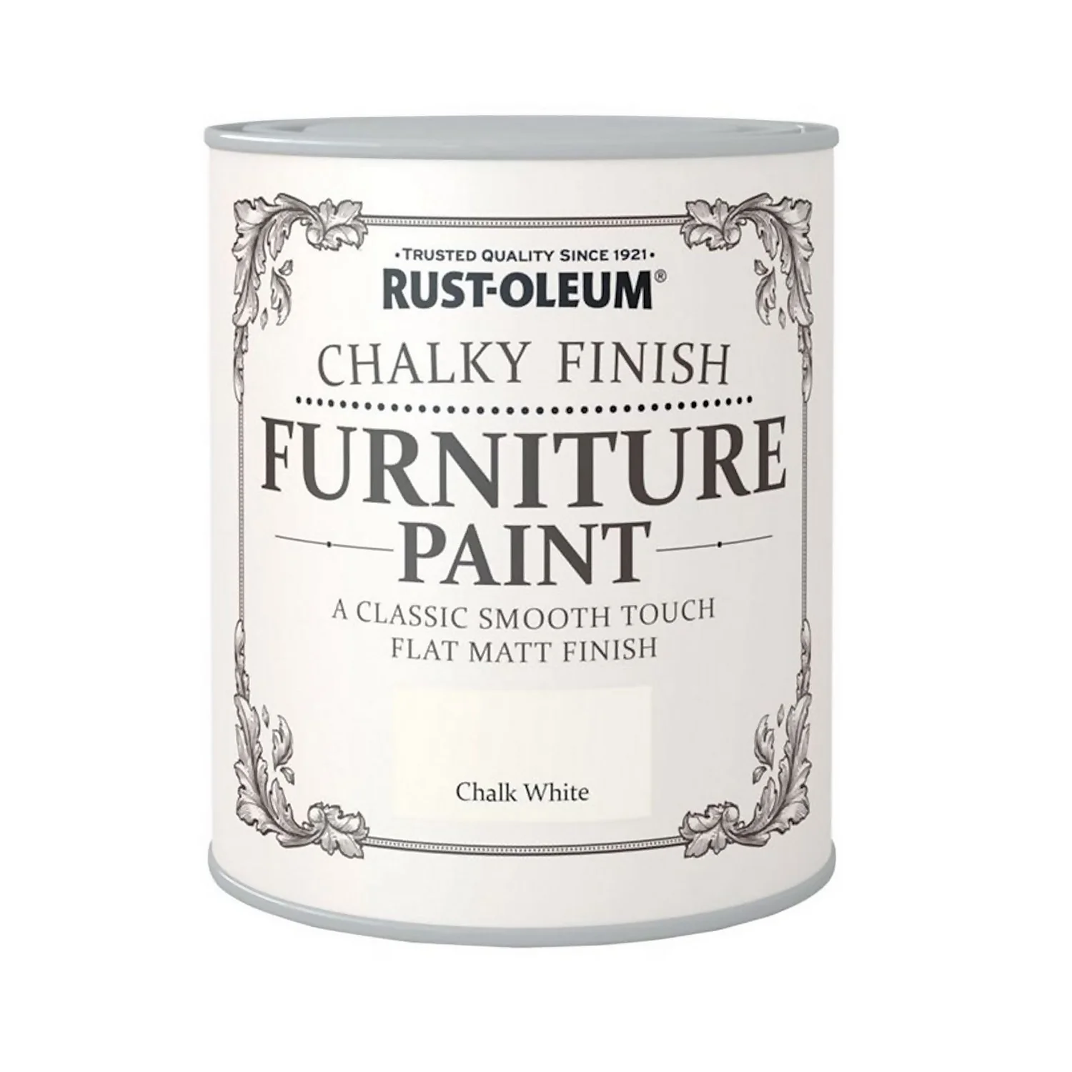 Rust-Oleum Chalky Furniture Paint - Chalk White - 125ml 1 Rust-Oleum Chalky Furniture Paint - Chalk White - 125ml