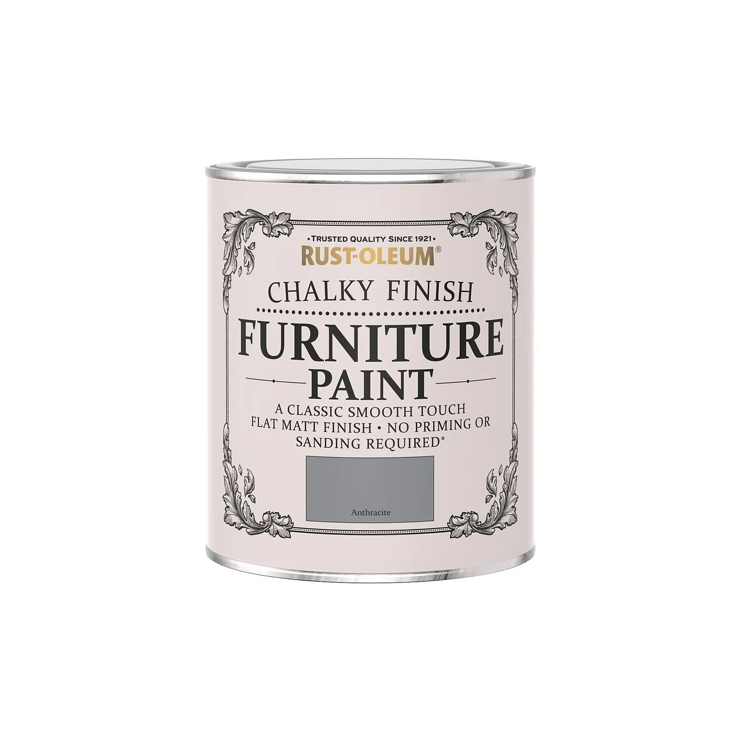 Rust-Oleum Chalky Furniture Paint - Anthracite - 750ml 4 Rust-Oleum Chalky Furniture Paint - Anthracite - 750ml - Image 4