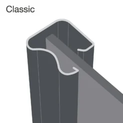 Classic Sliding Wardrobe Door Arctic White Glass With Silver Frame (W)762mm -Outlet Home Harmony Store 12811750 6744986133411251