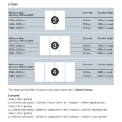 Linear Sliding Wardrobe Door 3 Panel Arctic White Glass With Silver Frame (W)914mm 7 Linear Sliding Wardrobe Door 3 Panel Arctic White Glass With Silver Frame (W)914mm -Outlet Home Harmony Store 12811812 1924993323533379