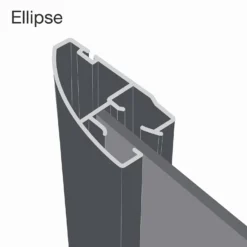 Ellipse Sliding Wardrobe Door 1 Panel Arctic White Glass With Aluminium Frame (W)610mm 6 Ellipse Sliding Wardrobe Door 1 Panel Arctic White Glass With Aluminium Frame (W)610mm -Outlet Home Harmony Store 12811823 8784986133743576