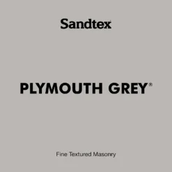 Sandtex® Textured Masonry Paint Plymouth Grey - 5L -Outlet Home Harmony Store 12813211 1784871565772059