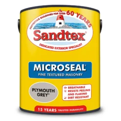Sandtex® Textured Masonry Paint Plymouth Grey - 5L -Outlet Home Harmony Store 12813211 1874871565749772