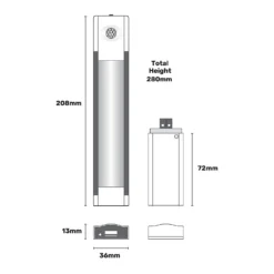 Arlec Lithium PIR LED Light Bar 28cm 19 Arlec Lithium PIR LED Light Bar 28cm -Outlet Home Harmony Store 12813238 1255007580265661