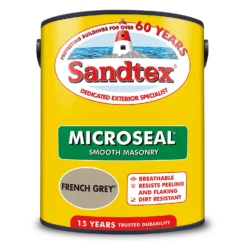 Sandtex® Ultra Smooth Masonry Paint French Grey - 5L -Outlet Home Harmony Store 12813522 1994871812664931
