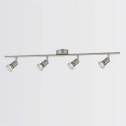 Rochdale 4 Lamp Spotlight Bar - Brushed Stainless Steel -Outlet Home Harmony Store 12813665 1104843086075591