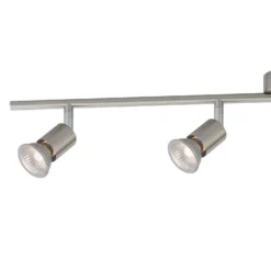 Rochdale 4 Lamp Spotlight Bar - Brushed Stainless Steel -Outlet Home Harmony Store 12813665 1584843086139323