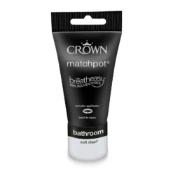 Crown Breatheasy Bathroom Mid Sheen Paint Soft Steel - Tester 40ml 11 Crown Breatheasy Bathroom Mid Sheen Paint Soft Steel - Tester 40ml -Outlet Home Harmony Store 12814051 1304857364674489