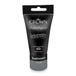 Crown Breatheasy Bathroom Mid Sheen Paint Tin Bath - Tester 40ml -Outlet Home Harmony Store 12814053 1274857364705617