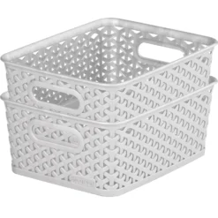 Curver My Style Small Rectangular Plastic Storage Basket - Grey - 4L 10 Curver My Style Small Rectangular Plastic Storage Basket - Grey - 4L -Outlet Home Harmony Store 12814407 1084832986992549