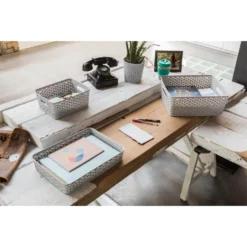 Curver My Style Small Rectangular Plastic Storage Basket - Grey - 4L 9 Curver My Style Small Rectangular Plastic Storage Basket - Grey - 4L -Outlet Home Harmony Store 12814407 1484832987411541