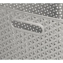 Curver My Style Large Rectangular Plastic Storage Basket - Grey - 18L 11 Curver My Style Large Rectangular Plastic Storage Basket - Grey - 18L -Outlet Home Harmony Store 12814518 1804832988746814