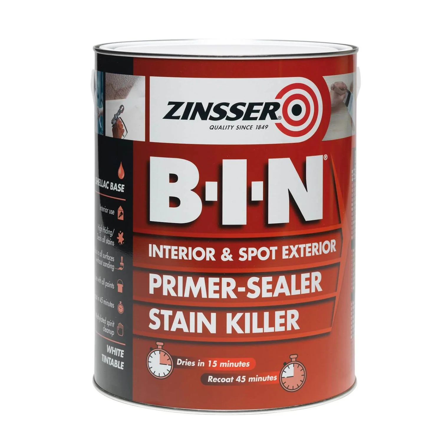 Zinsser B-I-N Primer - 1L 1 Zinsser B-I-N Primer - 1L