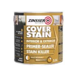 Zinsser Coverstain Primer Sealer - 2.5L -Outlet Home Harmony Store 12814573 2114949799272043