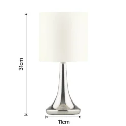 Mia Touch Table Lamp, Cream -Outlet Home Harmony Store 12816089 7894833201657000