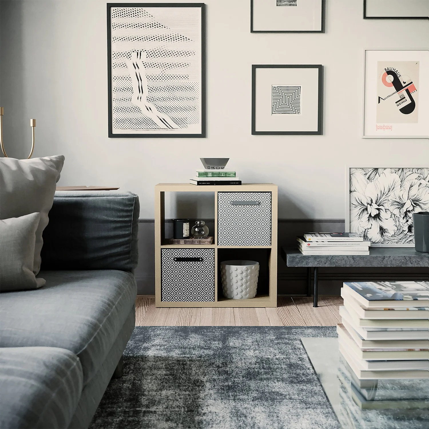 Clever Cube 2x2 Storage Unit - Oak 3 Clever Cube 2x2 Storage Unit - Oak - Image 3