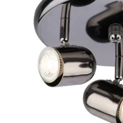 Phoenix 3 Lamp Spotlight Plate - Black Chrome -Outlet Home Harmony Store 12816709 3364855431723717