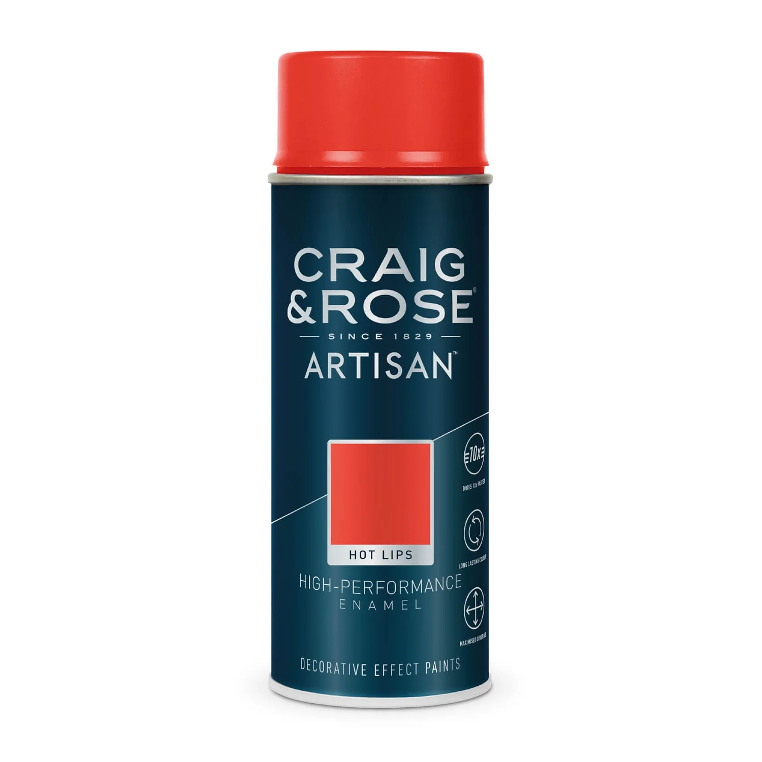 Craig & Rose Artisan Enamel Gloss Spray Paint - Hotlips - 400ml 2 Craig & Rose Artisan Enamel Gloss Spray Paint - Hotlips - 400ml - Image 2