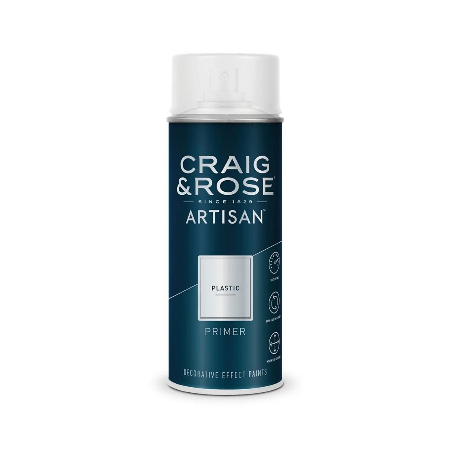 Craig & Rose Artisan Plastic Primer Spray Paint - 400ml 1 Craig & Rose Artisan Plastic Primer Spray Paint - 400ml