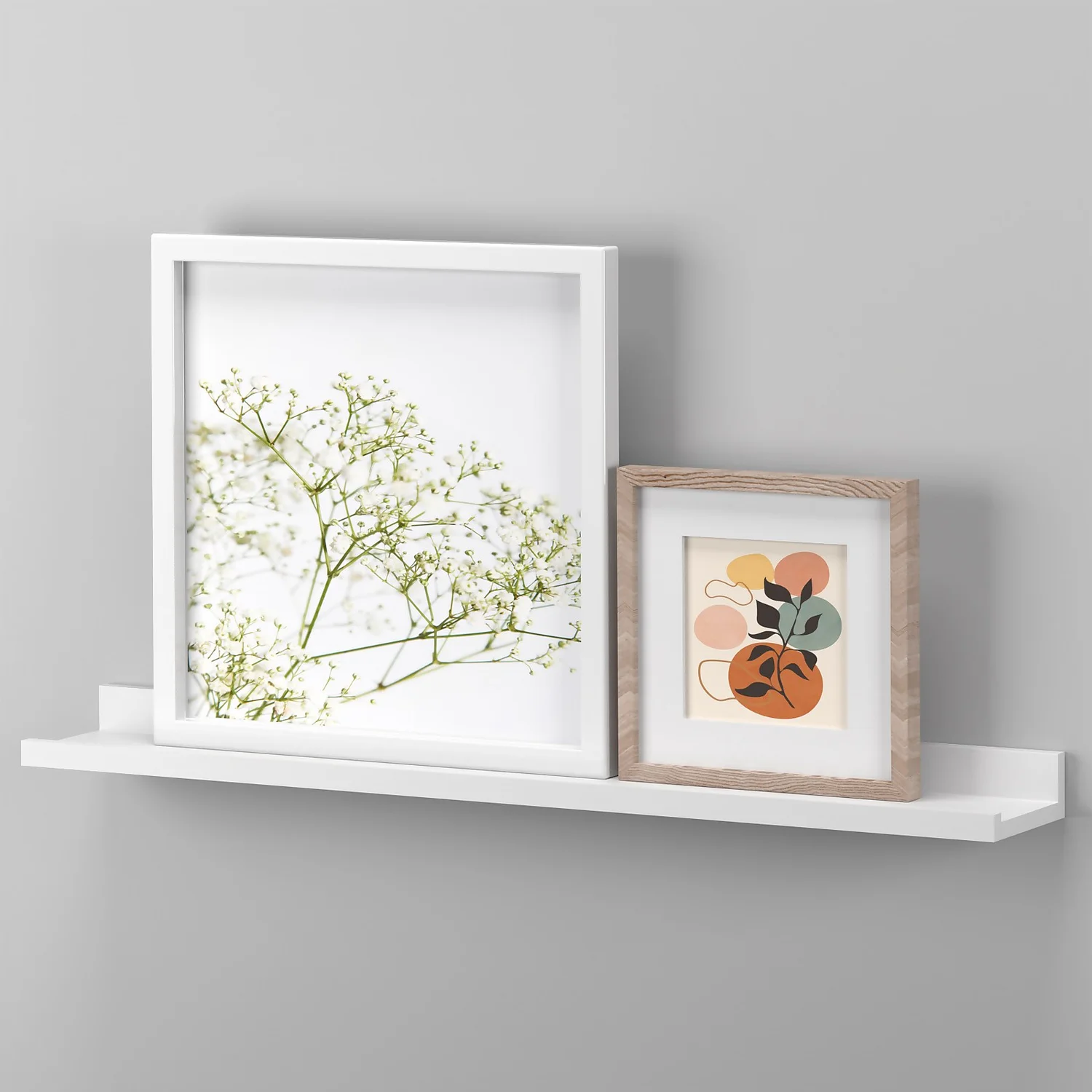 Flexi Storage Decorative Shelving Photo Shelf - White Matt - 600x35x100mm 3 Flexi Storage Decorative Shelving Photo Shelf - White Matt - 600x35x100mm - Image 3