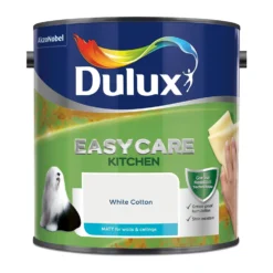 Dulux Easycare Kitchen White Cotton Matt Paint - 2.5L -Outlet Home Harmony Store 12819133 2154833220413267