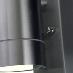 Lutec Rado Up/Down PIR Outdoor Wall Light - Stainless Steel -Outlet Home Harmony Store 12819275 6674952877464952