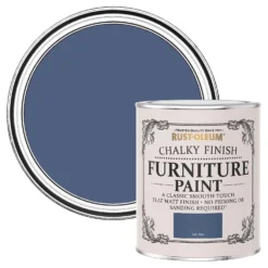 Rust-Oleum Chalky Furniture Paint - Ink Blue - 750ml