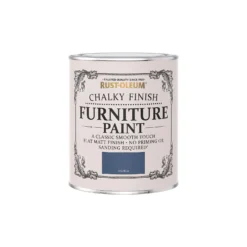 Rust-Oleum Chalky Furniture Paint - Ink Blue - 750ml -Outlet Home Harmony Store 12819500 1784940725020018