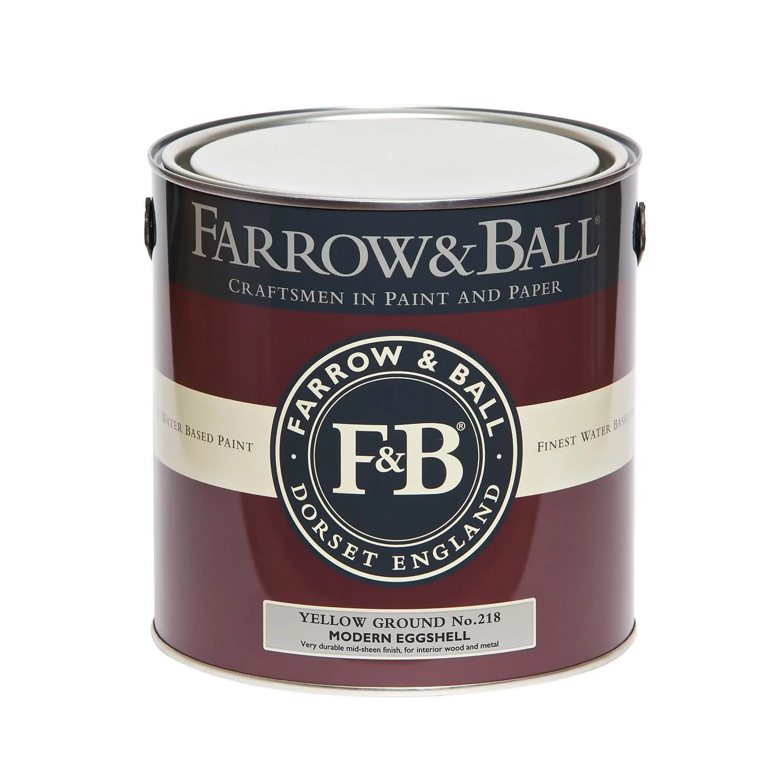 Farrow & Ball Modern Eggshell Paint Yellow Ground - 2.5L 4 Farrow & Ball Modern Eggshell Paint Yellow Ground - 2.5L - Image 4