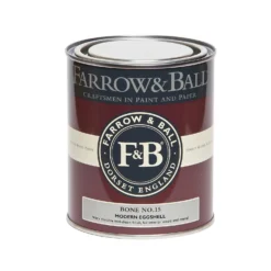 Farrow & Ball Modern Eggshell Paint Bone - 750ml -Outlet Home Harmony Store 12819663 8374952653565643