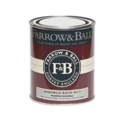 Farrow & Ball Modern Eggshell Paint Hardwick White - 750ml -Outlet Home Harmony Store 12820089 1474952654770206