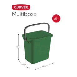 Curver Multiboxx Plastic Multi-purpose Storage Box - Green - 6L -Outlet Home Harmony Store 12820957 1754833171054354