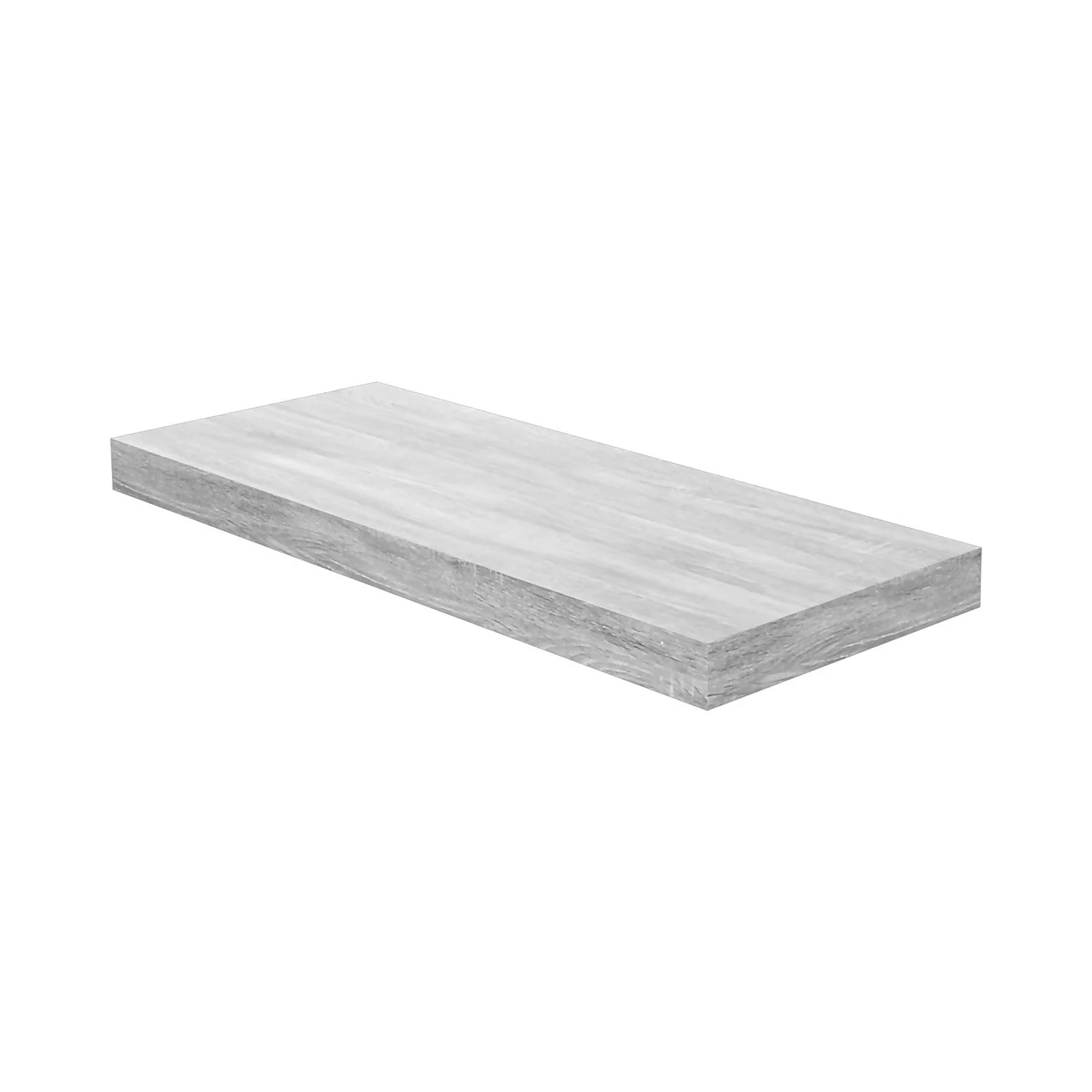 Floating Shelf - Grey Oak - 600 X 240 X 38mm 1 Floating Shelf - Grey Oak - 600 X 240 X 38mm