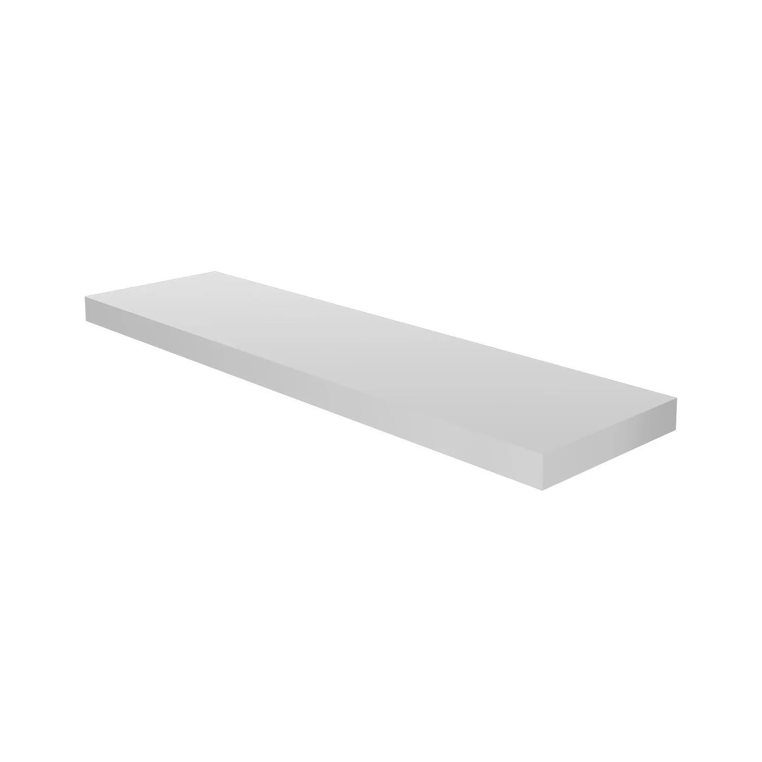 Floating Shelf - White Gloss - 900 X 240 X 38mm 1 Floating Shelf - White Gloss - 900 X 240 X 38mm