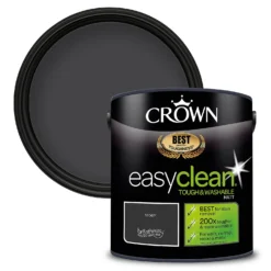 Crown Easyclean® Washable & Wipeable Multi Surface Matt Paint Rebel® - 2.5L