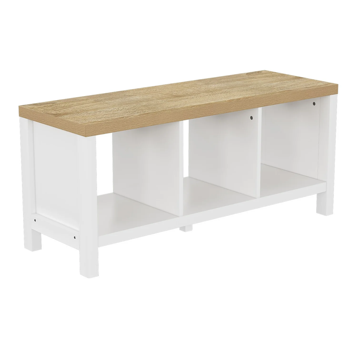 Clever Cube 1x3 Storage Unit With Legs - White 1 Clever Cube 1x3 Storage Unit With Legs - White