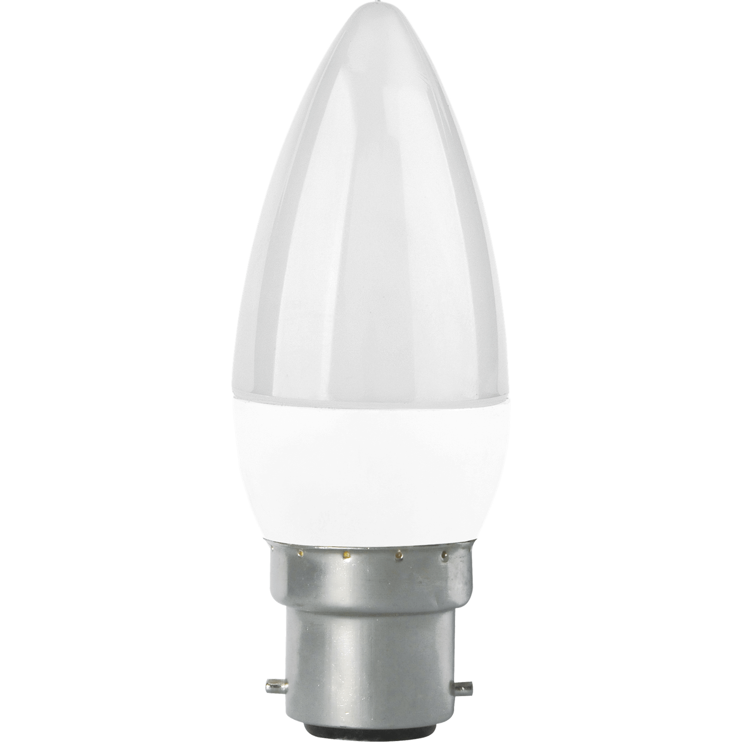 TCP LED Candle 60W B22 Coat Warm Light Bulb - 2 Pack 1 TCP LED Candle 60W B22 Coat Warm Light Bulb - 2 Pack