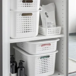 Smartstore 1L Wardrobe Basket - White 5 Smartstore 1L Wardrobe Basket - White -Outlet Home Harmony Store 12826424 1174833174047997