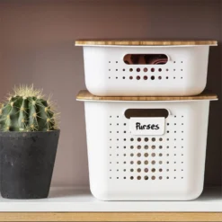 Smartstore 10L Wardrobe Basket - White -Outlet Home Harmony Store 12826429 4894833174116580