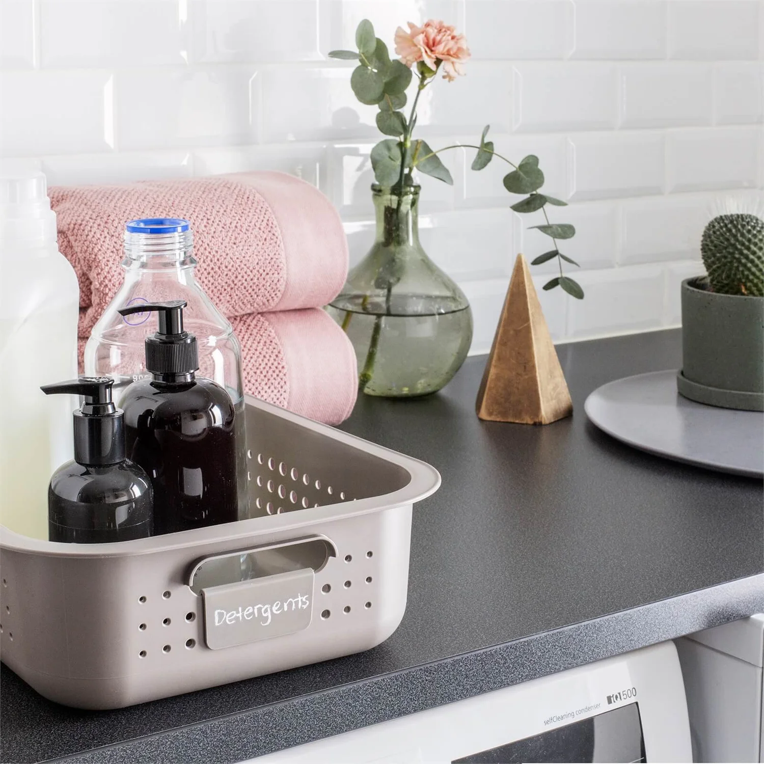 Smartstore 6L Wardrobe Basket - Taupe 4 Smartstore 6L Wardrobe Basket - Taupe - Image 4