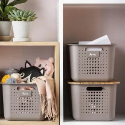 Smartstore Wardrobe Basket Bamboo Lid -Outlet Home Harmony Store 12826435 2684833172711662